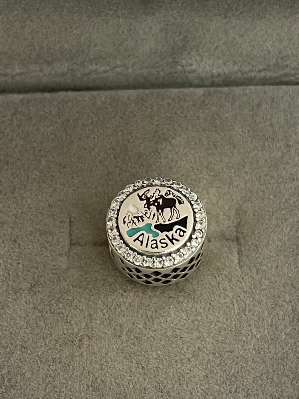 "Pandora Alaska Exclusive Moose Travel Charm Pendant"